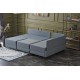Corner Sofa-Bed Fly Right - Blue Blue Atelier del Sofa Corner Sofa-Bed Fly Right - Blue Blue