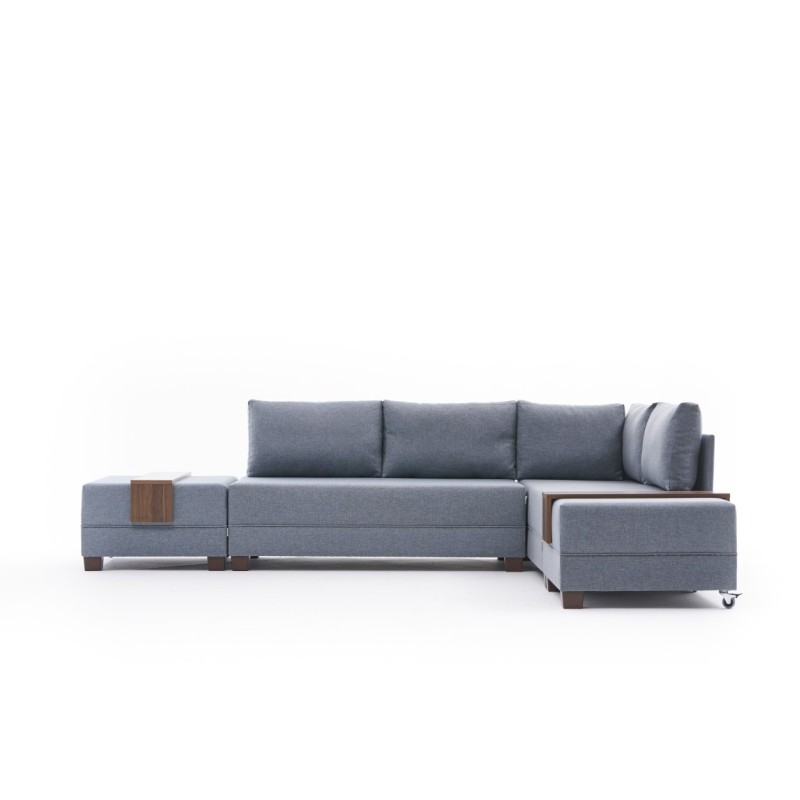 Atelier del Sofa Corner Sofa-Bed Fly Right - Blue Blue