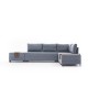 Corner Sofa-Bed Fly Right - Blue Blue Atelier del Sofa Corner Sofa-Bed Fly Right - Blue Blue