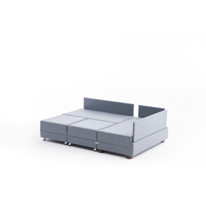 Atelier del Sofa Corner Sofa-Bed Fly Right - Blue Blue