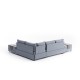 Corner Sofa-Bed Fly Right - Blue Blue Atelier del Sofa Corner Sofa-Bed Fly Right - Blue Blue
