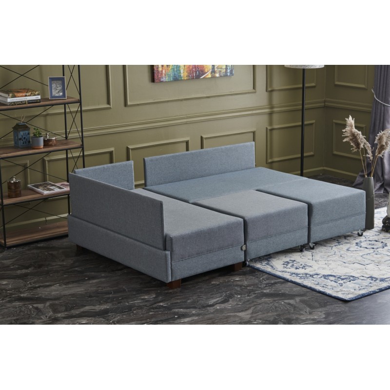 Atelier del Sofa Corner Sofa-Bed Fly Left - Blue Blue
