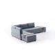 Corner Sofa-Bed Fly Left - Blue Blue Atelier del Sofa Corner Sofa-Bed Fly Left - Blue Blue