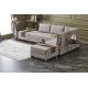 Corner Sofa-Bed Fly Right - Cream Cream Atelier del Sofa Corner Sofa-Bed Fly Right - Cream Cream
