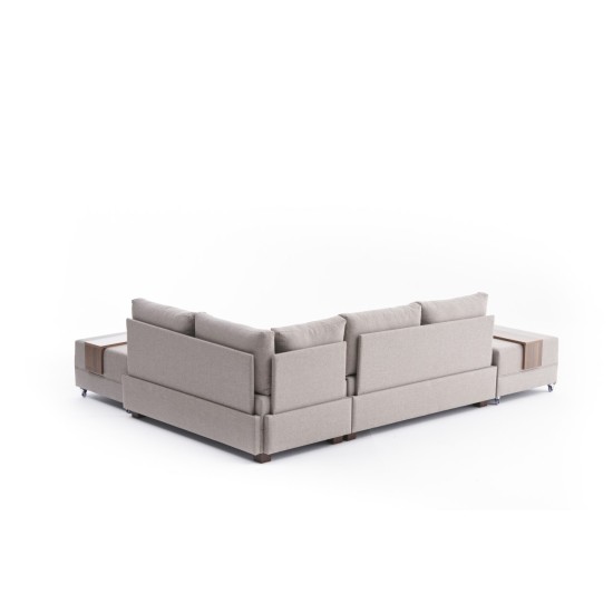 Corner Sofa-Bed Fly Right - Cream Cream Atelier del Sofa Corner Sofa-Bed Fly Right - Cream Cream