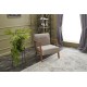 Atelier del Sofa Wing Chair Kemer - Cream Cream