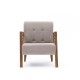 Atelier del Sofa Wing Chair Kemer - Cream Cream