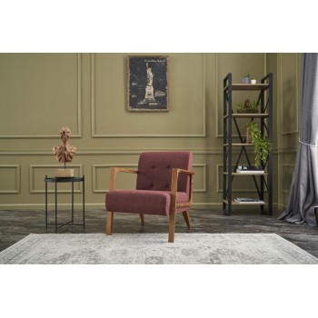 Wing Chair Kemer - Claret Red Claret Red