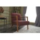 Wing Chair Kemer - Claret Red Claret Red Atelier del Sofa Wing Chair Kemer - Claret Red Claret Red