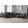 Atelier del Sofa Corner Sofa Kale Linen - Anthracite Anthracite