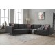 Corner Sofa Kale Linen - Anthracite Anthracite Atelier del Sofa Corner Sofa Kale Linen - Anthracite Anthracite