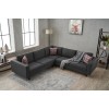 Atelier del Sofa Corner Sofa Kale Linen - Anthracite Anthracite