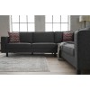 Atelier del Sofa Corner Sofa Kale Linen - Anthracite Anthracite