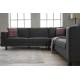 Corner Sofa Kale Linen - Anthracite Anthracite Atelier del Sofa Corner Sofa Kale Linen - Anthracite Anthracite