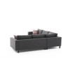 Atelier del Sofa Corner Sofa Kale Linen - Anthracite Anthracite