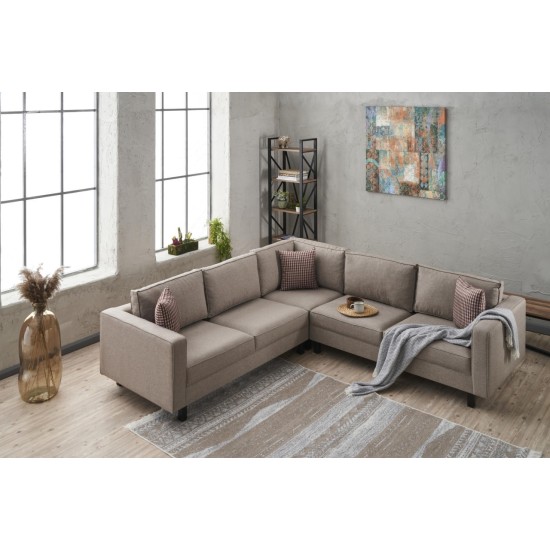 Atelier del Sofa Corner Sofa Kale Linen - Cream Cream