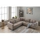 Atelier del Sofa Corner Sofa Kale Linen - Cream Cream
