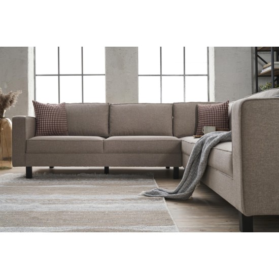 Atelier del Sofa Corner Sofa Kale Linen - Cream Cream