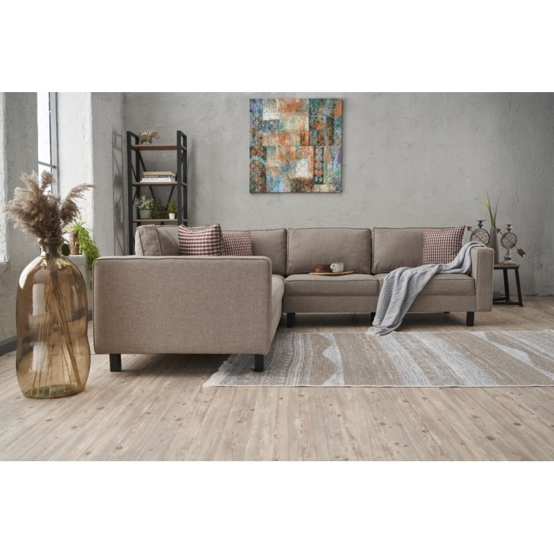 Atelier del Sofa Corner Sofa Kale Linen - Cream Cream
