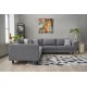 Atelier del Sofa Corner Sofa Kale Linen - Grey Grey