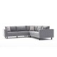 Atelier del Sofa Corner Sofa Kale Linen - Grey Grey