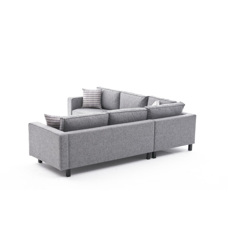 Atelier del Sofa Corner Sofa Kale Linen - Grey Grey