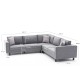 Atelier del Sofa Corner Sofa Kale Linen - Grey Grey