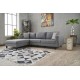 Corner Sofa Kale Linen Left - Grey Grey Atelier del Sofa Corner Sofa Kale Linen Left - Grey Grey