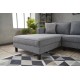Corner Sofa Kale Linen Left - Grey Grey Atelier del Sofa Corner Sofa Kale Linen Left - Grey Grey