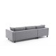 Corner Sofa Kale Linen Left - Grey Grey Atelier del Sofa Corner Sofa Kale Linen Left - Grey Grey