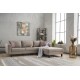 Atelier del Sofa Corner Sofa Kale Linen Right - Cream Cream
