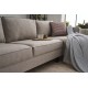 Atelier del Sofa Corner Sofa Kale Linen Right - Cream Cream
