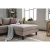 Atelier del Sofa Corner Sofa Kale Linen Right - Cream Cream