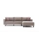 Atelier del Sofa Corner Sofa Kale Linen Right - Cream Cream