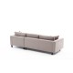Atelier del Sofa Corner Sofa Kale Linen Right - Cream Cream