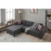 Atelier del Sofa Corner Sofa Kale Linen Left - Anthracite Anthracite