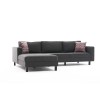 Atelier del Sofa Corner Sofa Kale Linen Left - Anthracite Anthracite