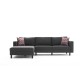 Atelier del Sofa Corner Sofa Kale Linen Left - Anthracite Anthracite