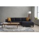 Corner Sofa Kale Velvet Right - Anthracite Anthracite