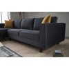 Corner Sofa Kale Velvet Left - Anthracite Anthracite