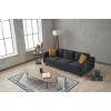 3-Seat Sofa Kale Velvet - Anthracite Anthracite