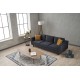 3-Seat Sofa Kale Velvet - Anthracite Anthracite