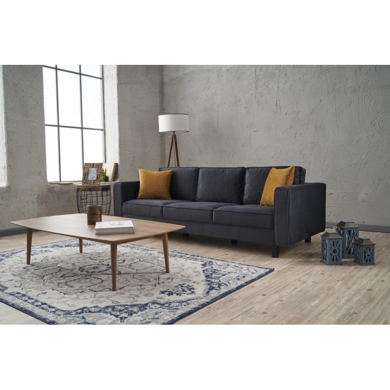 3-Seat Sofa Kale Velvet - Anthracite Anthracite