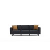 3-Seat Sofa Kale Velvet - Anthracite Anthracite