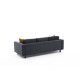 3-Seat Sofa Kale Velvet - Anthracite Anthracite