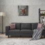 3-Seat Sofa Kale Linen - Anthracite Anthracite