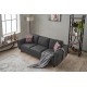 3-Seat Sofa Kale Linen - Anthracite Anthracite Atelier del Sofa 3-Seat Sofa Kale Linen - Anthracite Anthracite