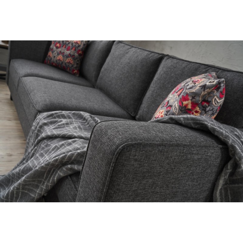 Atelier del Sofa 3-Seat Sofa Kale Linen - Anthracite Anthracite