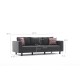 3-Seat Sofa Kale Linen - Anthracite Anthracite Atelier del Sofa 3-Seat Sofa Kale Linen - Anthracite Anthracite