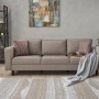 3-Seat Sofa Kale Linen - Cream Cream